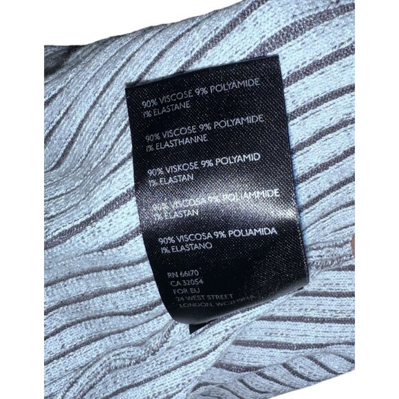 Urban Outfitters Janis Faux Fur Trimmed Ribbed Duster Cardigan Sz XS Front Clasp - Picture 8 of 16